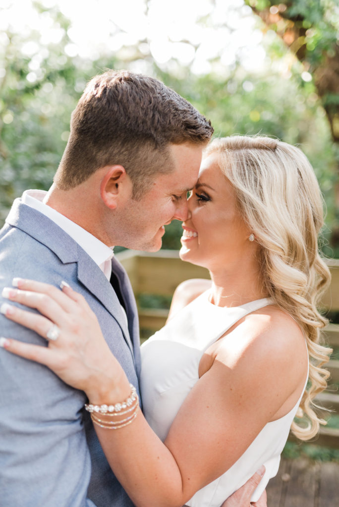 Perfect Pastel Color outfits for engagement session at Tree Tops Park